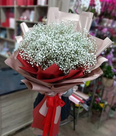 Букет цветов из: Гипсофила в Космодемьянский