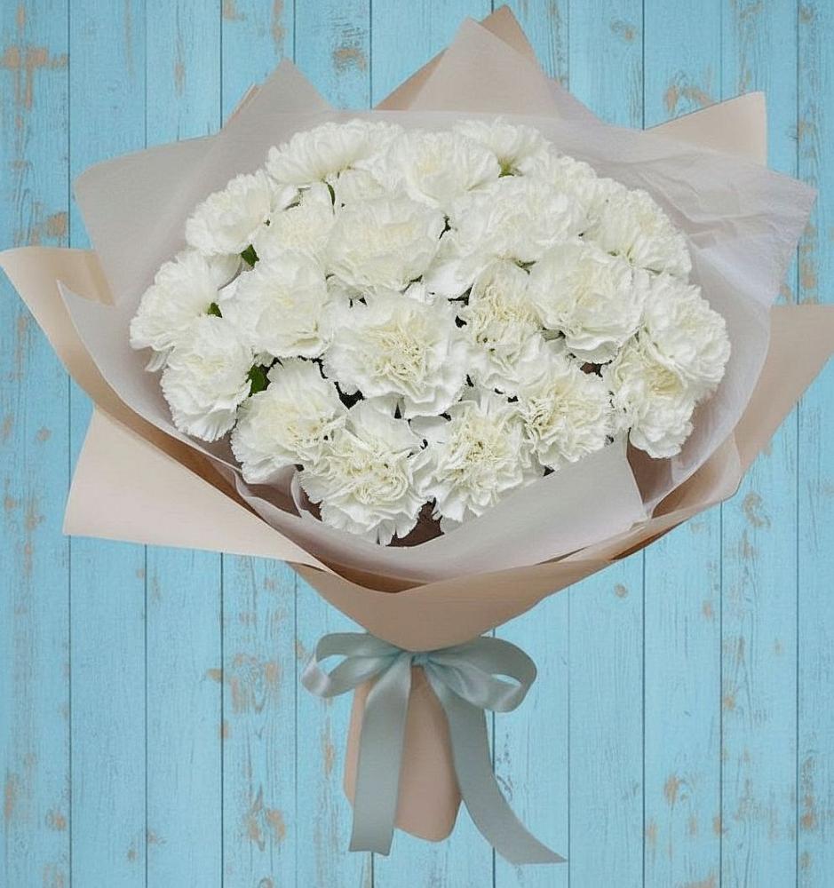 Букет цветов из: Гвоздики в Космодемьянский