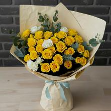 Букет цветов из:  Розы #REPLACE_PRED# Космодемьянский