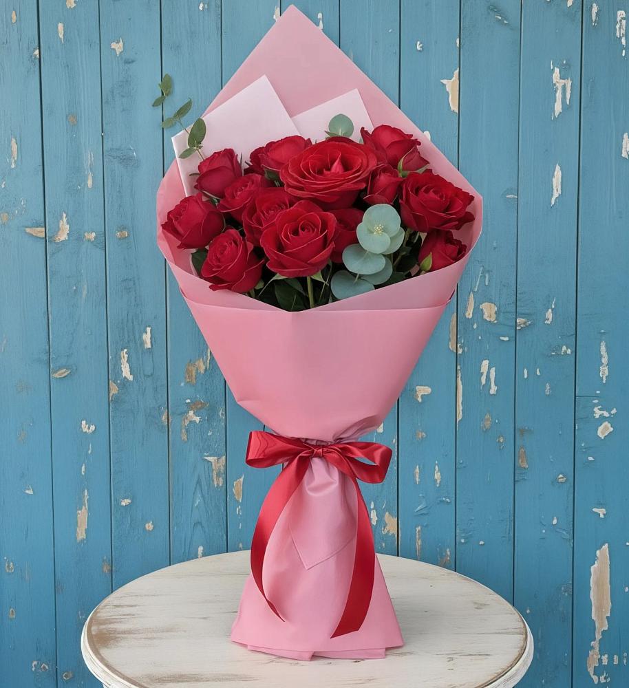 Букет цветов из: Розы в Космодемьянский