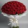 Букет 101 Красная роза Блэк Мэджик в Космодемьянский