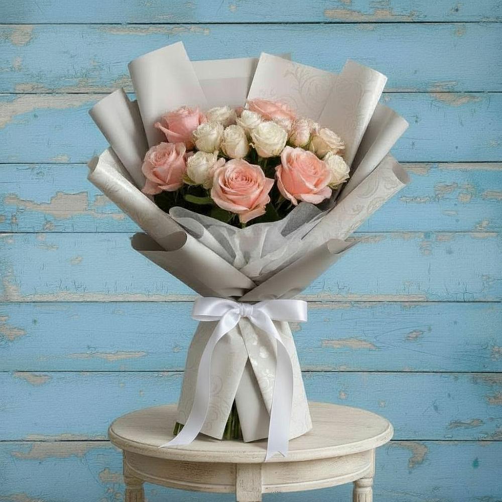 Букет цветов из: Розы в Космодемьянский