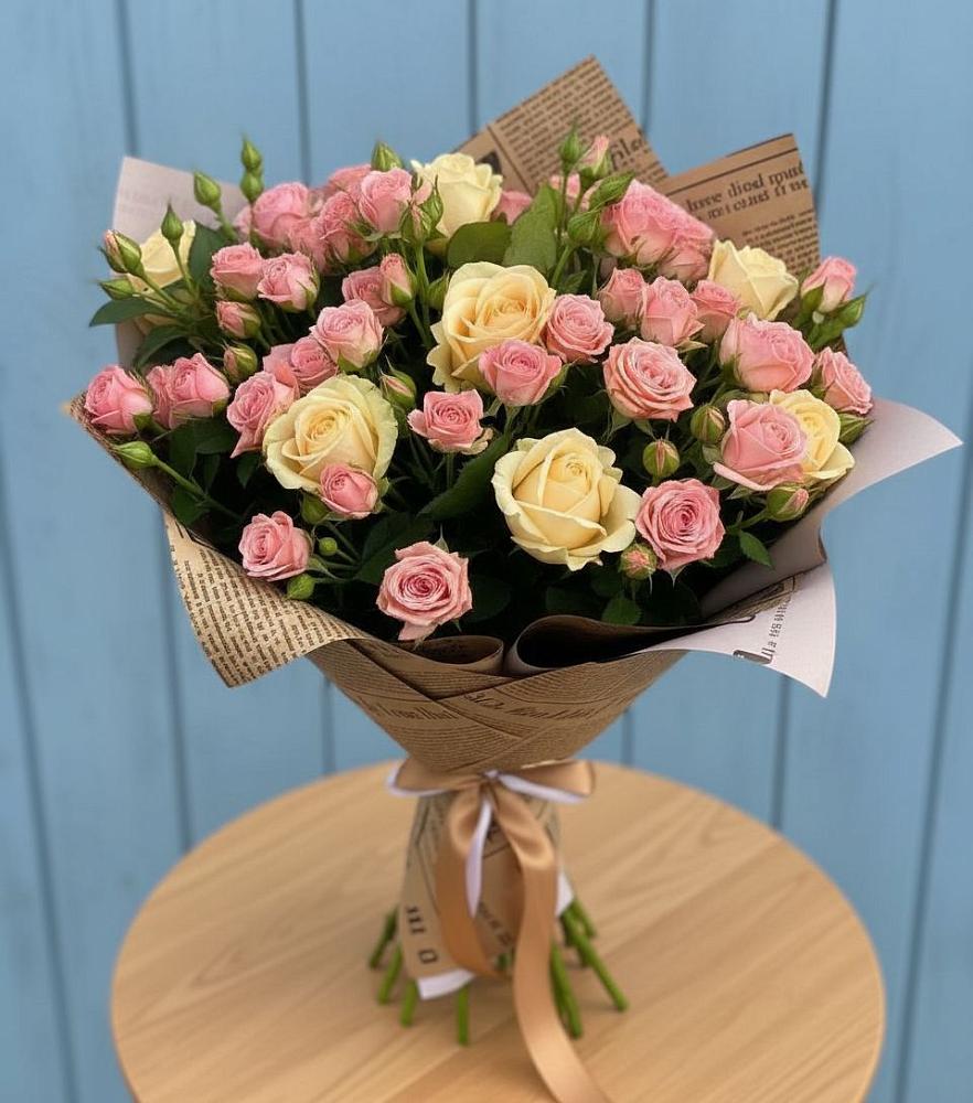 Букет цветов из: Розы в Космодемьянский