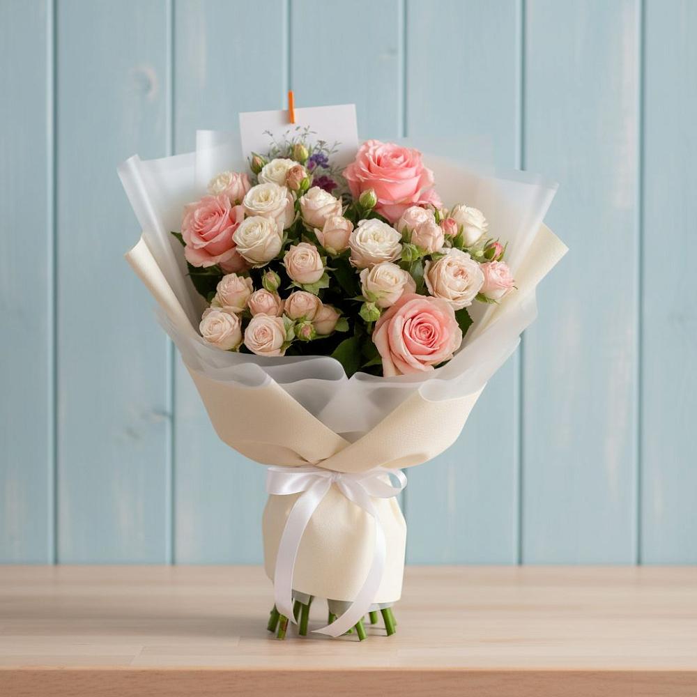 Букет цветов из: Розы в Космодемьянский