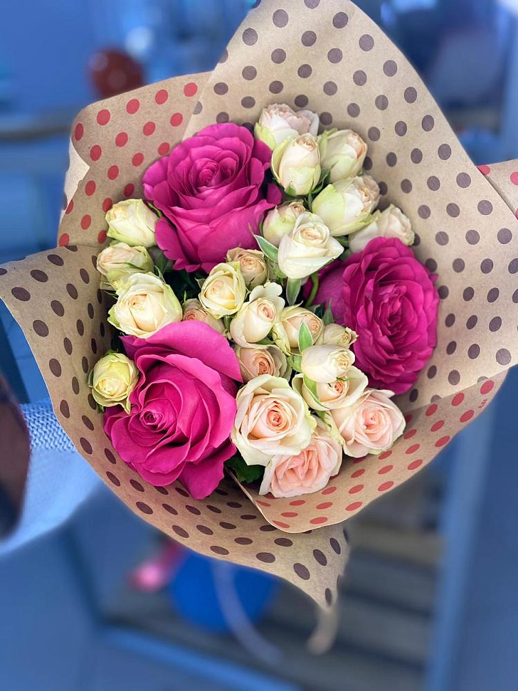 Букет цветов из: Розы в Космодемьянский