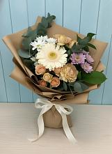 Букет цветов из:  Герберы и Хризантемы в Космодемьянский