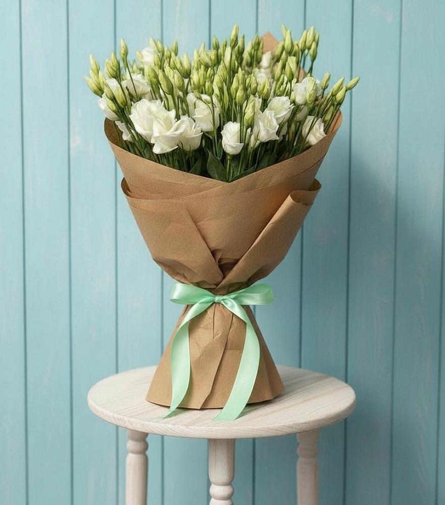 Букет цветов из: Лизиантусы в Космодемьянский