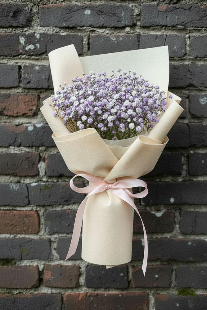 Букет цветов из: Гипсофила в Космодемьянский