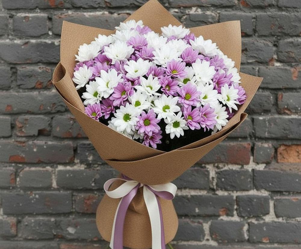 Букет цветов из: Хризантемы в Космодемьянский