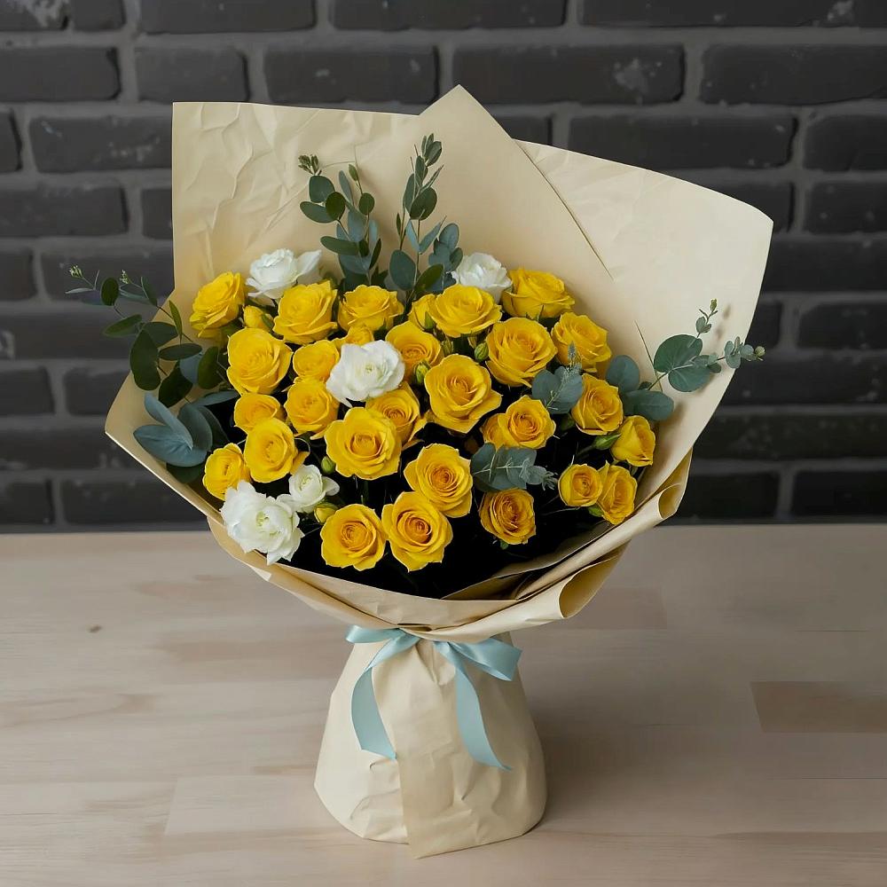 Букет цветов из: Розы в Космодемьянский