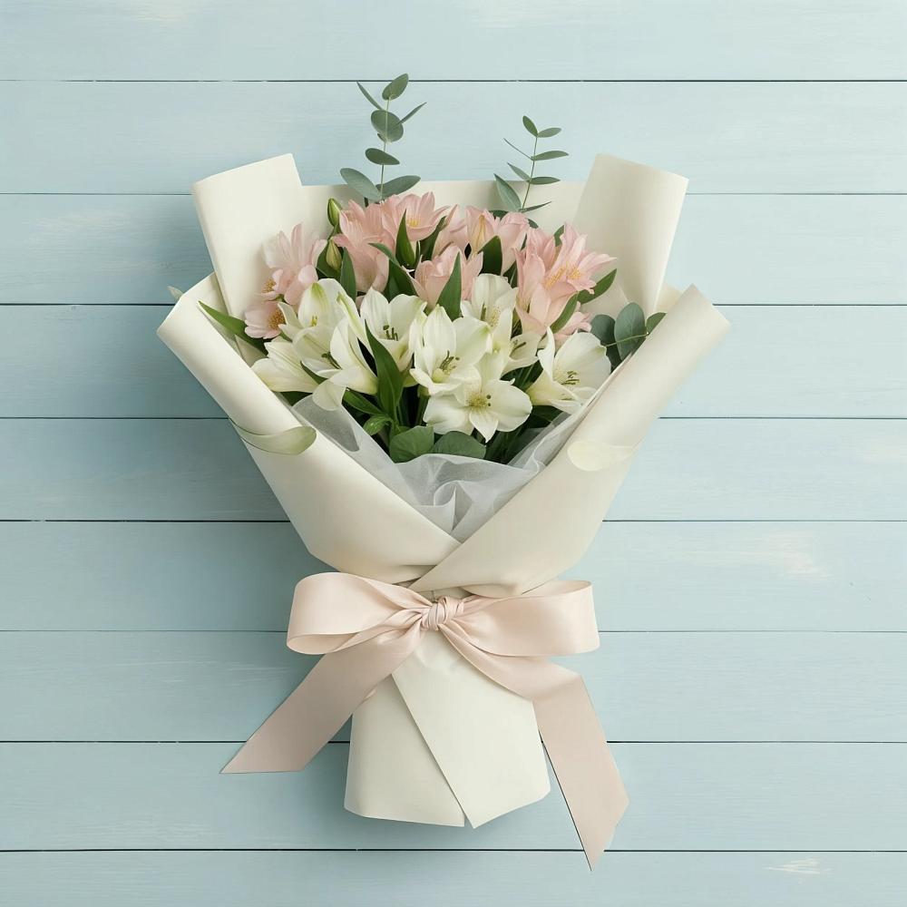 Букет цветов из: Альстромерии в Космодемьянский