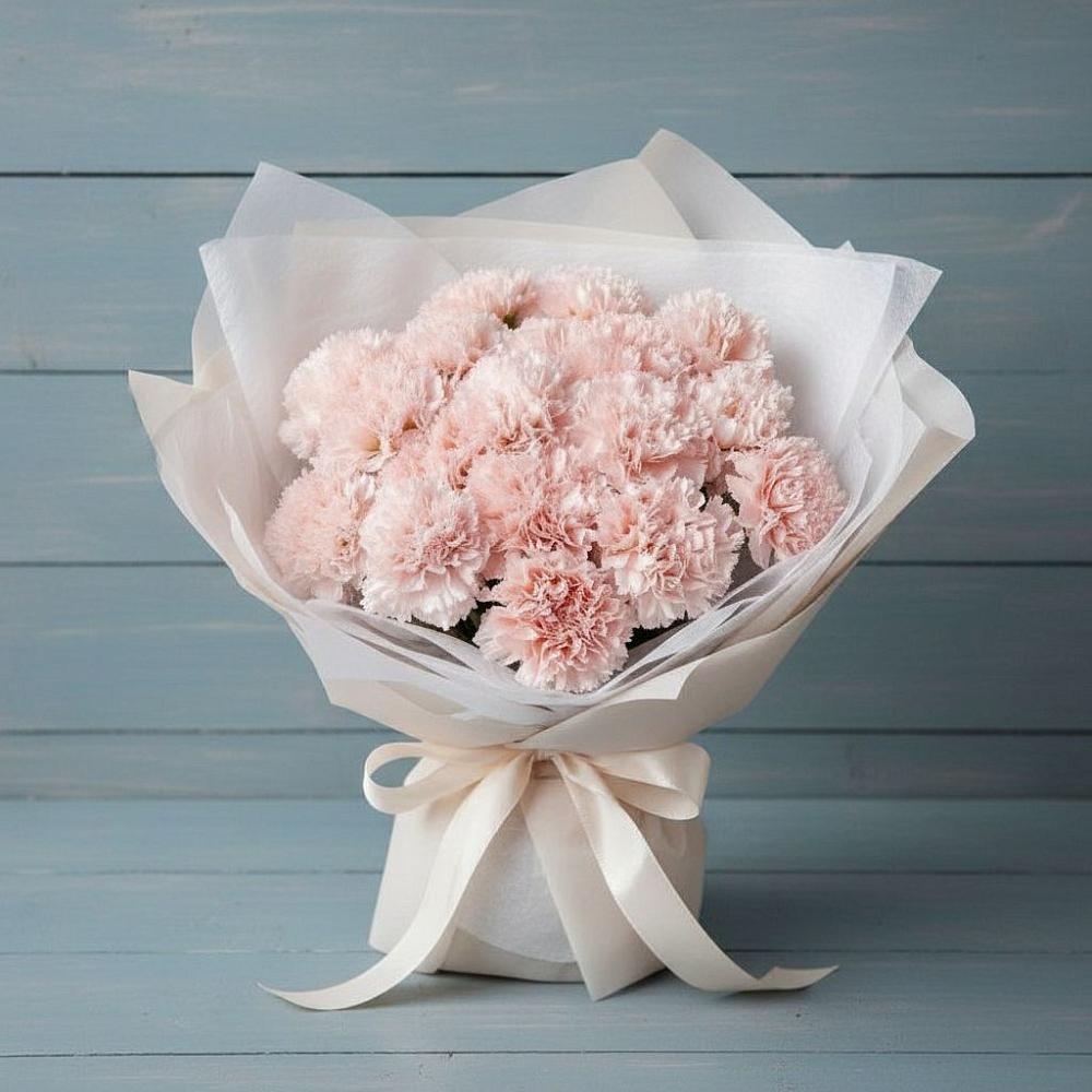 Букет цветов из: Гвоздики в Космодемьянский