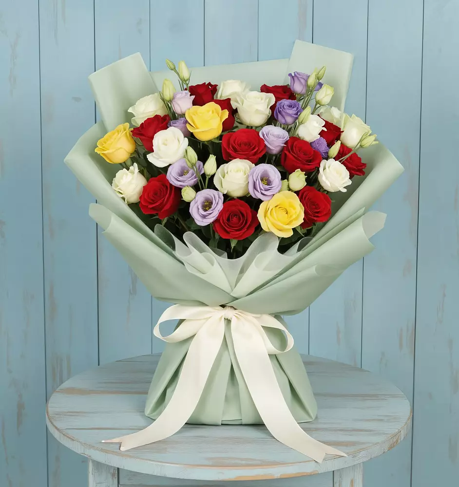 Букет цветов из: Розы в Космодемьянский