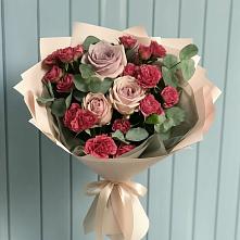 Букет цветов из:  Гвоздики и Розы #REPLACE_PRED# Космодемьянский