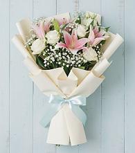 Букет цветов из:  Лилии в Космодемьянский